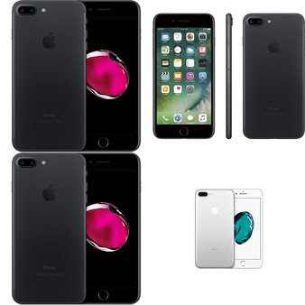 6 Pcs – Apple iPhone 7 Plus – Refurbished (GRADE A – Unlocked) – Models: 3C368LL/A, MNQH2LL/A, MN482LL/A, MNQL2LL/A