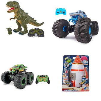 Pallet – 38 Pcs – Vehicles, Trains & RC, Action Figures, Water Guns & Foam Blasters, Powered – Customer Returns – New Bright, Adventure Force, Kid Connection, Spark Create Imagine