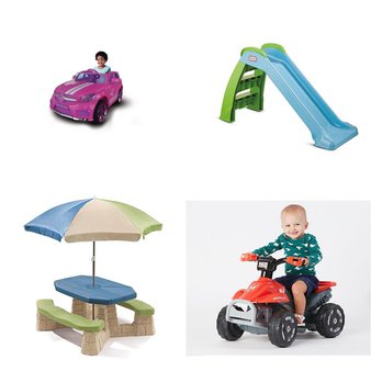Pallet – 7 Pcs – Vehicles, Kids – Customer Returns – Step2, Movelo, MGA Entertainment, American Plastic Toys