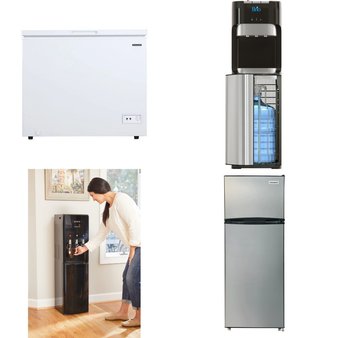 Pallet – 10 Pcs – Humidifiers / De-Humidifiers, Bar Refrigerators & Water Coolers, Refrigerators – Customer Returns – HoMedics, Primo, Frigidaire, BRIO