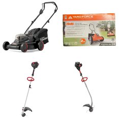 Pallet - 18 Pcs - Trimmers & Edgers, Other, Mowers, Unsorted - Customer Returns - Hyper Tough, Ozark Trail, Yard Force