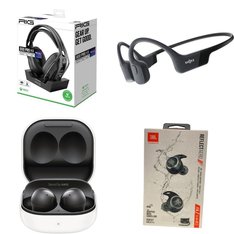 Case Pack - 16 Pcs - In Ear Headphones, Cables & Adapters, Over Ear Headphones - Customer Returns - Samsung, JBL, onn., Shokz