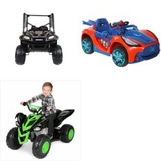 Pallet – 3 Pcs – Vehicles, Outdoor Sports – Customer Returns – Spider-Man, YAMAHA, Realtree