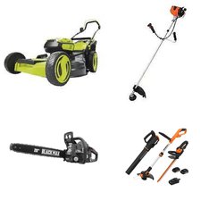 Pallet - 18 Pcs - Trimmers & Edgers, Patio & Outdoor Lighting / Decor, Leaf Blowers & Vaccums, Hedge Clippers & Chainsaws - Customer Returns - Hyper Tough, Mm, Remington, Worx