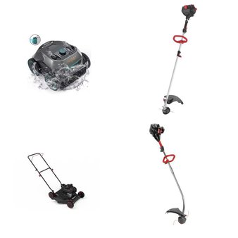 Pallet – 8 Pcs – Mowers, Other, Trimmers & Edgers, Vacuums – Customer Returns – Hyper Tough, Ozark Trail, AIPER, Macwagon