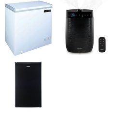 Pallet - 25 Pcs - Humidifiers / De-Humidifiers, Refrigerators, Freezers - Customer Returns - HoMedics, Galanz, Thomson