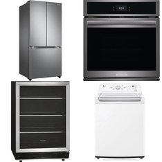 4 Pcs - Refrigerators, Bar Refrigerators & Water Coolers - New - Frigidaire, Samsung Electronics, LG ELECTRONICS APPLIANCE
