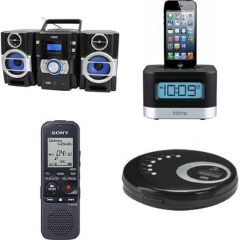 Pallet – 328 Pcs – Portable Audio & Video Players – Customer Returns – Onn, iHOME, Sony, RCA
