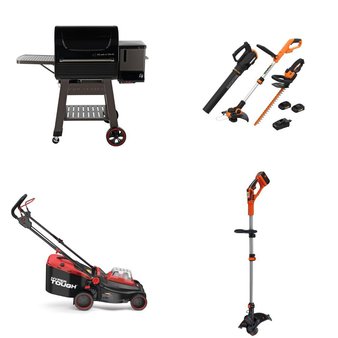 Pallet – 4 Pcs – Trimmers & Edgers, Mowers, Grills & Outdoor Cooking – Customer Returns – Worx, Hyper Tough, BLACK & DECKER, Mm