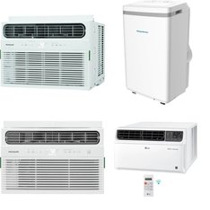 CLEARANCE! 2 Pallets - 22 Pcs - Air Conditioners - Mixed Conditions - LG, Frigidaire, Keystone, Honeywell