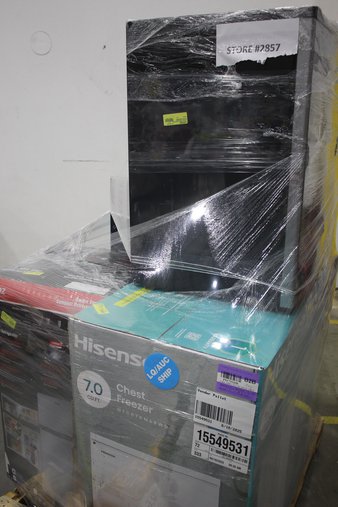 3 Pallets – 13 Pcs – Bar Refrigerators & Water Coolers, Laundry – Untested Customer Returns – Walmart
