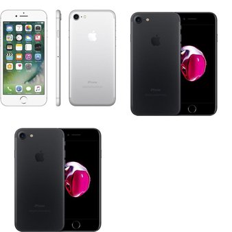 7 Pcs – Apple iPhone 7 – Refurbished (GRADE A – Unlocked) – Models: 3C207LL/A, MN9U2LL/A, MN8G2LL/A