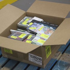 1 Parcel Box - 125 Pcs - DVD Discs, Cases - NEW/SEALED Products - Walmart