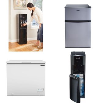 CLEARANCE! Pallet – 7 Pcs – Bar Refrigerators & Water Coolers, Refrigerators – Customer Returns – Galanz, Primo, Frigidaire, Primo Water
