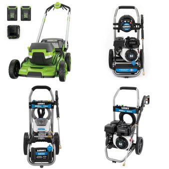 Pallet – 10 Pcs – Pressure Washers, Power Tools, Leaf Blowers & Vaccums, Mowers – Customer Returns – Hart, Hyper Tough, GreenWorks