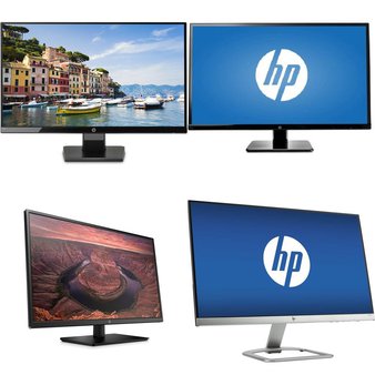 54 Pcs – Computer Monitors – Customer Returns – HP, DELL