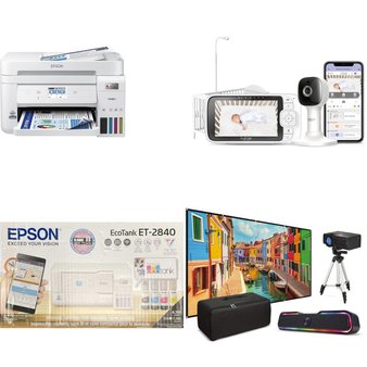 Pallet – 18 Pcs – All-In-One, Baby Monitors, Projector, Drones & Quadcopters Vehicles – Customer Returns – EPSON, Motorola, iLive, Vivitar