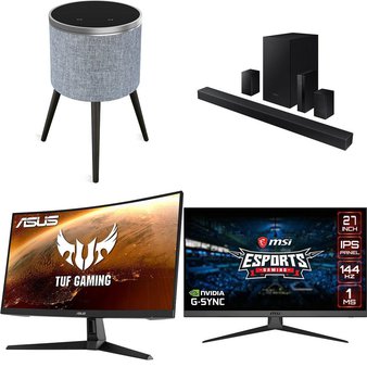 Pallet – 17 Pcs – Monitors, Portable Speakers, Speakers, Powered – Customer Returns – HP, Onn, Samsung, Monster