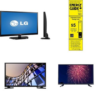 6 Pcs – LED/LCD TVs (28″ – 40″) – Refurbished (GRADE A, GRADE B) – LG, VIZIO, RCA, Samsung
