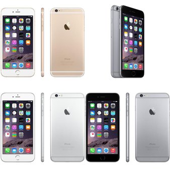 5 Pcs – Apple iPhone 6 Plus – Refurbished (GRADE C – Unlocked) – Models: 3A065LL/A, MGAM2LL/A, MGCV2LL/A, MGA82LL/A