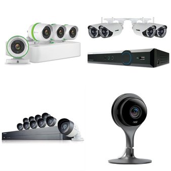 10 Pcs – Security Cameras & Surveillance Systems – Tested Not Working – Swann, Lorex, Samsung, Nest