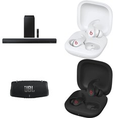 Pallet – 103 Pcs – In Ear Headphones, Speakers, Audio Headsets – Open Box Customer Returns – JBL, onn., Skullcandy, Philips