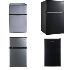 Pallet - 9 Pcs - Bar Refrigerators & Water Coolers, Refrigerators, Freezers - Customer Returns - Galanz, Arctic King, Great Value