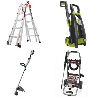 Pallet – 13 Pcs – Pressure Washers, Unsorted, Leaf Blowers & Vaccums, Hardware – Customer Returns – Hyper Tough, Sun Joe, Troy Bilt, Little Giant Ladder Systems