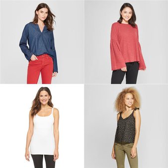 188 Pcs – Shirts & Blouses – New – Retail Ready – Universal Thread, Gilligan & O’Malley, Xhilaration, A New Day