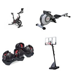 Pallet - 6 Pcs - Exercise & Fitness, Outdoor Sports - Customer Returns - Spalding, Sunny Health & Fitness, CAP Barbell, Bowflex