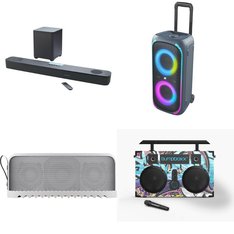 Pallet – 15 Pcs – Speakers, Accessories, Portable Speakers, Boombox – Customer Returns – Onn, VIZIO, Sanus VuePoint, Jabra