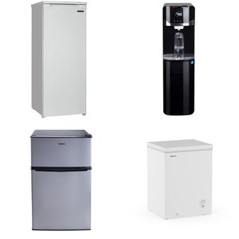 CLEARANCE! Pallet – 7 Pcs – Freezers, Bar Refrigerators & Water Coolers, Refrigerators, Unsorted – Customer Returns – Galanz, HISENSE, Great Value, Thomson