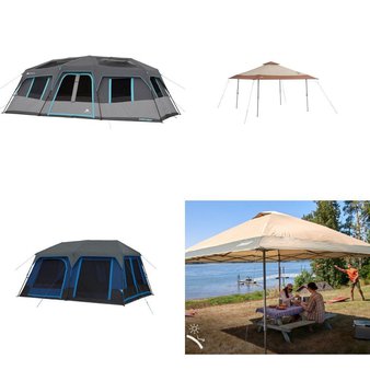 CLEARANCE! Pallet – 17 Pcs – Camping & Hiking – Customer Returns – Ozark Trail, Coleman, Slumberjack, Mm