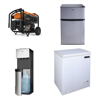 Pallet – 10 Pcs – Freezers, Bar Refrigerators & Water Coolers, Refrigerators, Generators – Customer Returns – HISENSE, Generac Power Systems, Galanz, Igloo