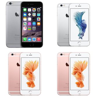 19 Pcs – Apple iPhone 6/6 Plus/6S – Refurbished (BRAND NEW, GRADE A – Unlocked) – Models: MQ3X2CL/A, MKQM2VC/A, IP6-16GB-Space Gray-Bell, mn0w2vc/a
