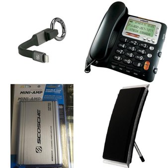 Pallet – 422 Pcs – Accessories, Other, Cordless / Corded Phones, In Ear Headphones – Customer Returns – Scosche, Onn, VTECH, GE