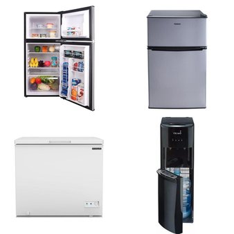 Pallet – 8 Pcs – Bar Refrigerators & Water Coolers, Refrigerators – Customer Returns – Primo Water, Frigidaire, Great Value, Galanz