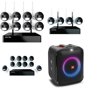 Pallet – 27 Pcs – Portable Speakers, Security & Surveillance, Speakers, Networking – Customer Returns – Monster, Night Owl, Samsung, Swann