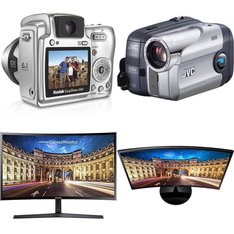 Pallet - 53 Pcs - Monitors, Audio Headsets, Power Tools, Microsoft - Damaged / Missing Parts / Tested NOT WORKING - Onn, Microsoft, Goodyear, HP