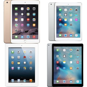 12 Pcs – Apple iPads – Refurbished (GRADE C) – Models: 3A136LL/A, ME913LL/A, MD911LL/A, ML0F2LL/A – Tablets