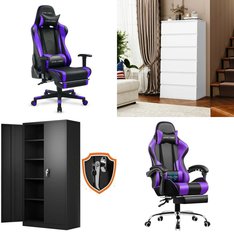 Pallet - 9 Pcs - Office, Chairs, Unsorted, Bedroom - Customer Returns - GTRACING, Homfa, LUOYANG GANGMEI, GTPLAYER