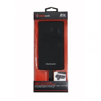 141 Pcs – Blackweb BWC17WI007 Power Bank with USB-C adapter 5000 mah Black – Like New, Used, Open Box Like New – Retail Ready