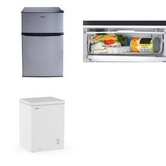 Pallet – 6 Pcs – Refrigerators, Freezers, Bar Refrigerators & Water Coolers – Customer Returns – Igloo, HISENSE, Galanz