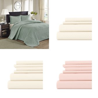 6 Pallets – 3311 Pcs – Curtains & Window Coverings, Decor, Bath, Sheets, Pillowcases & Bed Skirts – Mixed Conditions – Sun Zero, No 918, Madison Park, Eclipse