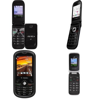 100 Pcs – Refurbished ALCATEL Cell Phones (Activated – GRADE A, GRADE B, GRADE C) – Models: 768-BLK, 606A – WM Family Mobile, A392G – Straight Talk, A206G