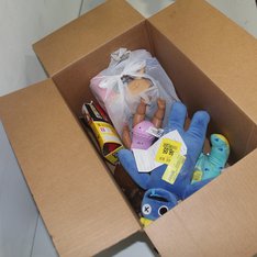 1 Parcel Box - 6 Pcs - Action Figures, Stuffed Animals - OPEN BOX UNTESTED RETURNS - Walmart