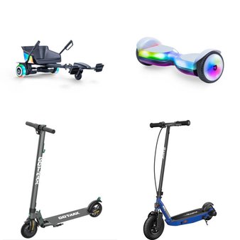 CLEARANCE! Pallet – 13 Pcs – Powered, Vehicles, Trains & RC, Not Powered, Cycling & Bicycles – Customer Returns – Razor, Jetson, GOTRAX, Razor Power Core