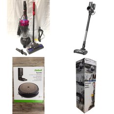Pallet - 32 Pcs - Vacuums - Damaged / Missing Parts / Tested NOT WORKING - Tineco, Dyson, iRobot, Shark