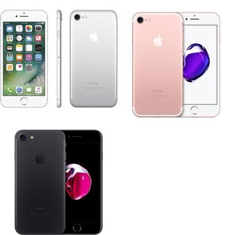 6 Pcs – Apple iPhone 7 – Refurbished (GRADE B – Unlocked) – Models: 3C207LL/A, MN8G2LL/A, MN8K2LL/A