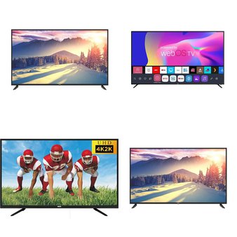 10 Pcs – LED/LCD TVs – Refurbished (GRADE A) – RCA, HISENSE